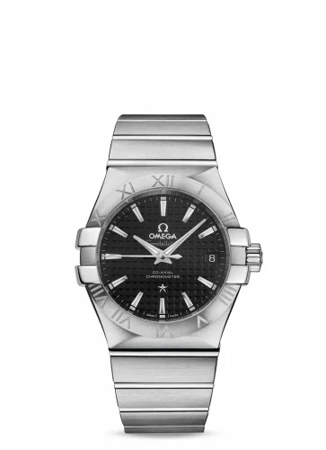 Omega Constellation Co-Axial 35 Stainless Steel / Black Clous de Paris 123.10.35.20.01.002 (12310352001002)